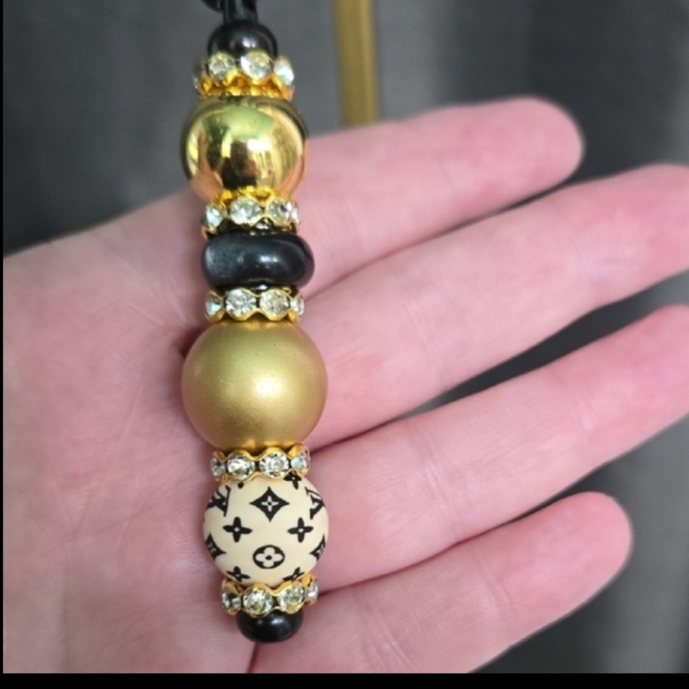 Beaded Inspired Keychain bag Charm